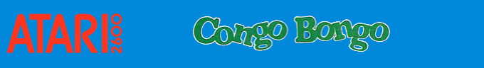 Congo Bongo logo for Atari 2600